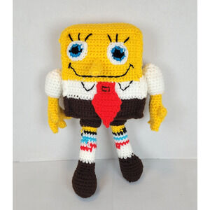 SpongeBob Handmade Crochet Amigurumi Toy Plush 12 inches NEW